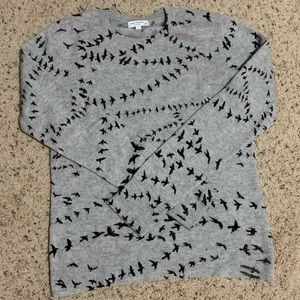 Equipment 100% Cashmere Sweater w/ Sparrow detail